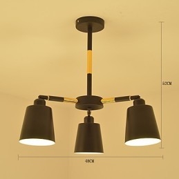 Wisząca lampa Tradycyjna Klasyczna Malowana Cecha dla Mini Stylu Drewno Bambus