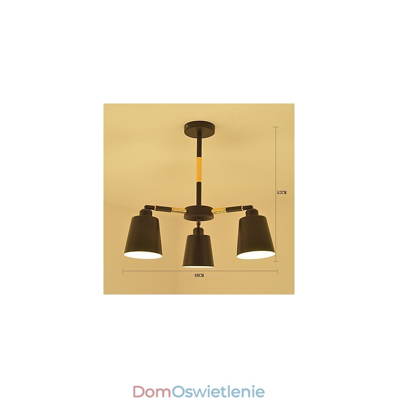 Wisząca lampa Tradycyjna Klasyczna Malowana Cecha dla Mini Stylu Drewno Bambus