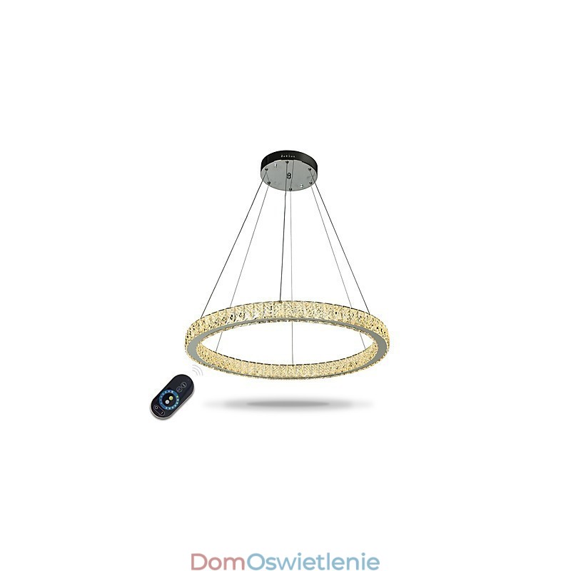 Ściemnialna lampa sufitowa w kształcie pierścienia, lampa wisząca, nowoczesny żyrandol, lampa wewnętrzna ze zdalnym sterowaniem