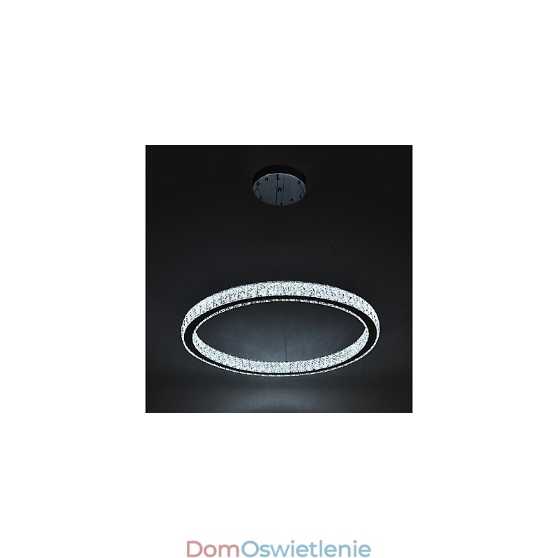 Ściemnialna lampa sufitowa w kształcie pierścienia, lampa wisząca, nowoczesny żyrandol, lampa wewnętrzna ze zdalnym sterowaniem