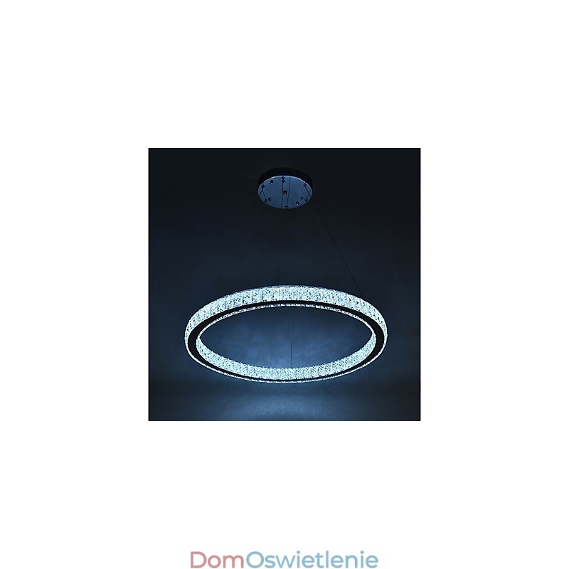 Ściemnialna lampa sufitowa w kształcie pierścienia, lampa wisząca, nowoczesny żyrandol, lampa wewnętrzna ze zdalnym sterowaniem