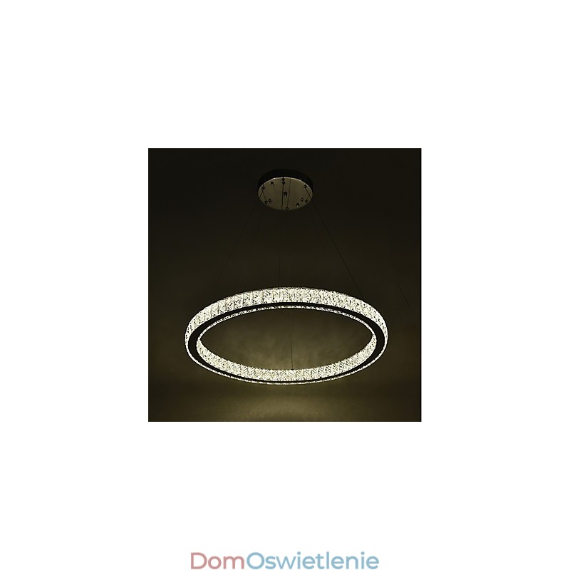 Ściemnialna lampa sufitowa w kształcie pierścienia, lampa wisząca, nowoczesny żyrandol, lampa wewnętrzna ze zdalnym sterowaniem