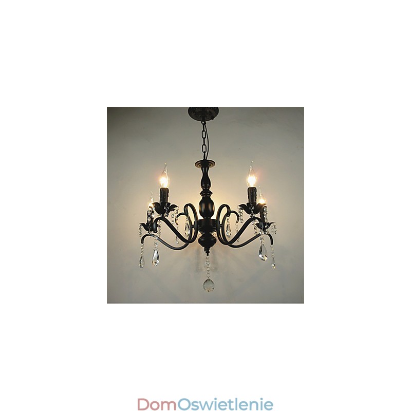 Nowość Oświetlenie Europejski Styl Kute Żelazo Lampa Oryginalność Indywidualność Dekoracja Świeca Lampa Żyrandol