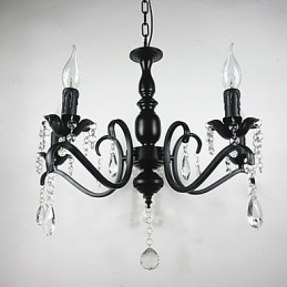 Nowość Oświetlenie Europejski Styl Kute Żelazo Lampa Oryginalność Indywidualność Dekoracja Świeca Lampa Żyrandol