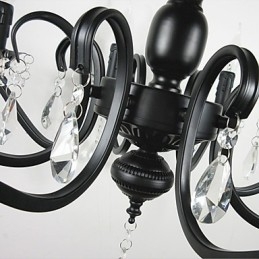 Nowość Oświetlenie Europejski Styl Kute Żelazo Lampa Oryginalność Indywidualność Dekoracja Świeca Lampa Żyrandol