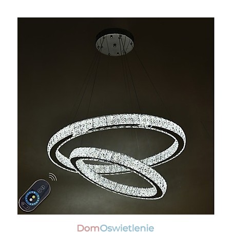 Wewnętrzny kryształowy żyrandol nowoczesna lampa wisząca lampa sufitowa ściemnialna lampa oświetleniowa z pilotem Wewnętrzny kryształowy żyrandol nowoczesna lampa wisząca lampa sufitowa ściemnialna lampa oświetleniowa z pilotem