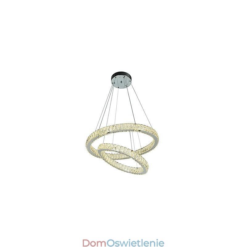 Wewnętrzny kryształowy żyrandol nowoczesna lampa wisząca lampa sufitowa ściemnialna lampa oświetleniowa z pilotem