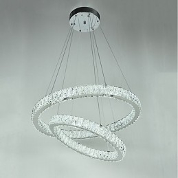 Wewnętrzny kryształowy żyrandol nowoczesna lampa wisząca lampa sufitowa ściemnialna lampa oświetleniowa z pilotem