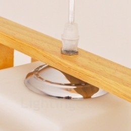 2-kolorowa lampa wisząca w stylu skandynawskim z kloszem szklanym