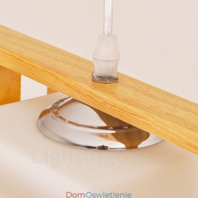 2-kolorowa lampa wisząca w stylu skandynawskim z kloszem szklanym