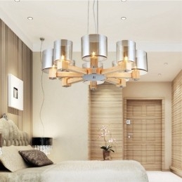 8-mio letnia lampa wisząca w stylu skandynawskim z kloszem szklanym