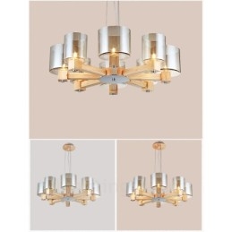 8-mio letnia lampa wisząca w stylu skandynawskim z kloszem szklanym