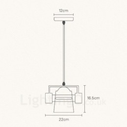 1 Lekka drewniana nowoczesna współczesna lampa wisząca w stylu nordyckim z kloszem z tkaniny