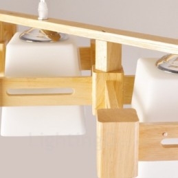 3-kolorowa lampa wisząca w stylu skandynawskim z abażurem z tkaniny