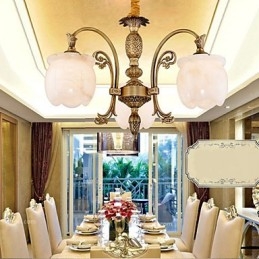 Lampa Miedziana Marmurowa Lampa Amerykańska