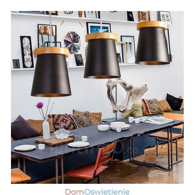 3-kolorowa lampa wisząca w stylu skandynawskim, nowoczesna i współczesna, z kloszem z żelaza