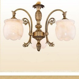 Lampa Miedziana Marmurowa Lampa Amerykańska