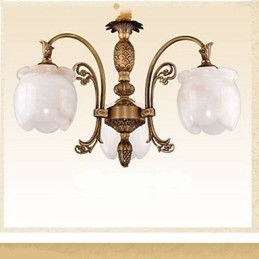 Lampa Miedziana Marmurowa Lampa Amerykańska