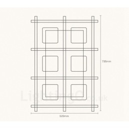 6-punktowe nowoczesne, współczesne lampy sufitowe w stylu nordyckim z kloszem szklanym