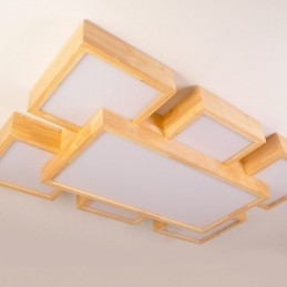 6Nowoczesnych, współczesnych lamp sufitowych w stylu nordyckim z kloszem akrylowym