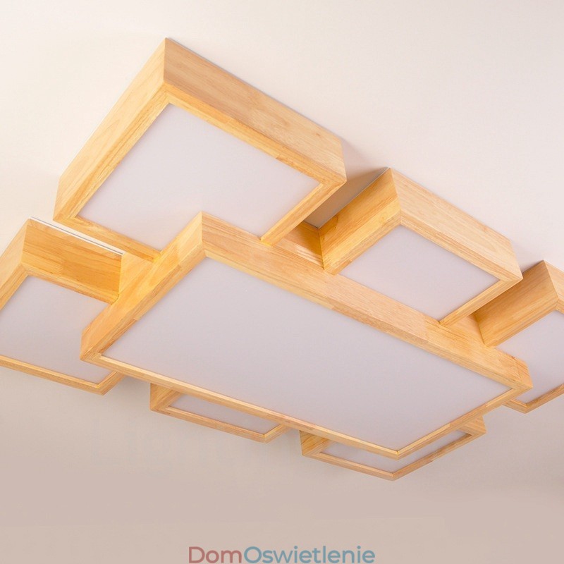 6Nowoczesnych, współczesnych lamp sufitowych w stylu nordyckim z kloszem akrylowym