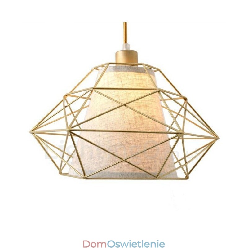 1-punktowa lampa wisząca w stylu retro vintage z czarnego żelaza z abażurami z tkaniny
