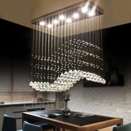Nowoczesna kryształowa lampa sufitowa wisząca lampa wewnętrzna żyrandol oświetlenie lampy oprawy