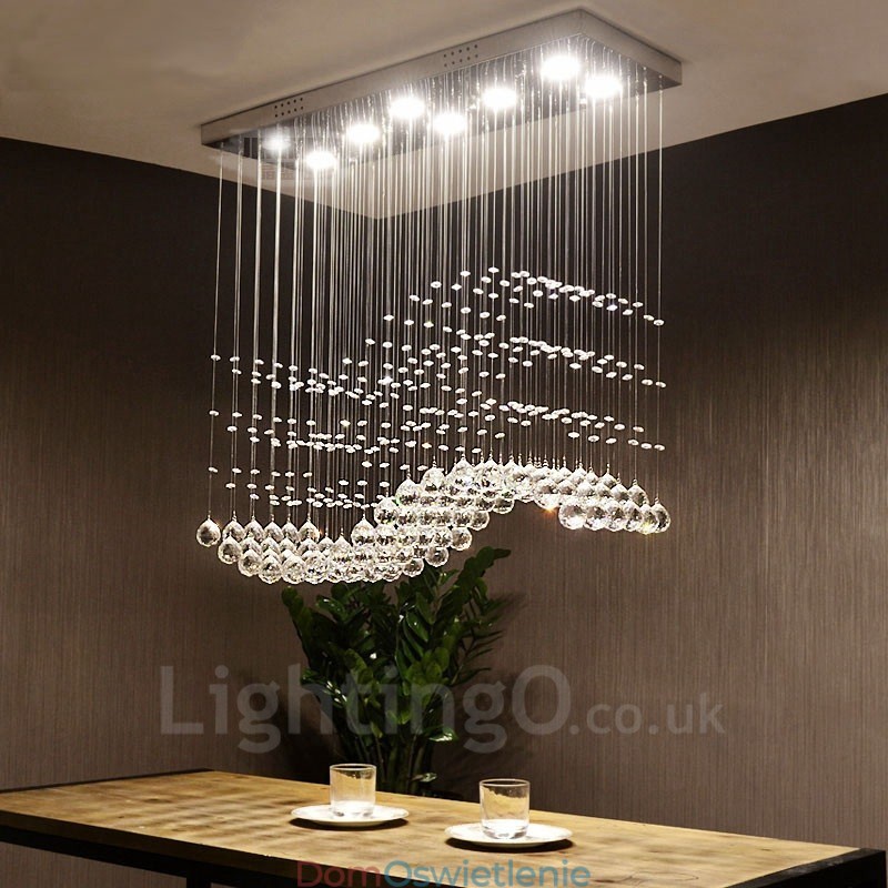 Nowoczesna kryształowa lampa sufitowa wisząca lampa wewnętrzna żyrandol oświetlenie lampy oprawy