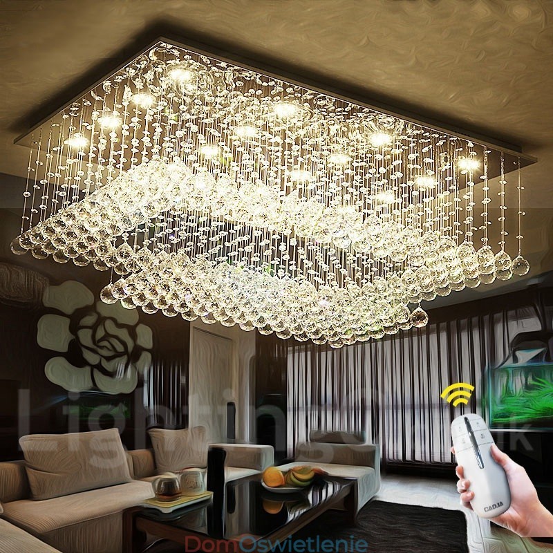 Nowoczesna kryształowa lampa sufitowa wisząca lampa wewnętrzna żyrandol oświetlenie lampy oprawy