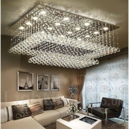 Nowoczesna kryształowa lampa sufitowa wisząca lampa wewnętrzna żyrandol oświetlenie lampy oprawy