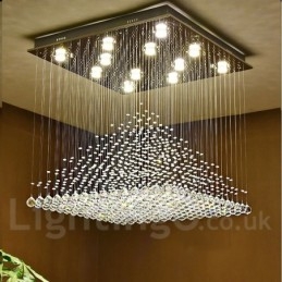 Nowoczesna kryształowa lampa sufitowa wisząca lampa wewnętrzna żyrandol oświetlenie lampy oprawa