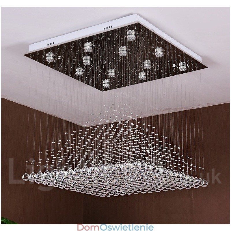 Nowoczesna kryształowa lampa sufitowa wisząca lampa wewnętrzna żyrandol oświetlenie lampy oprawa