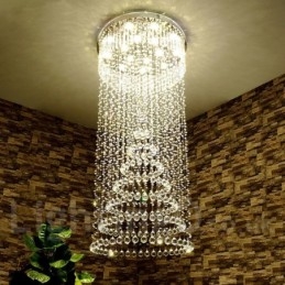 Nowoczesna kryształowa lampa sufitowa wisząca lampa wewnętrzna żyrandol oświetlenie lampy oprawy