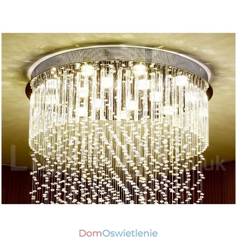 Nowoczesna kryształowa lampa sufitowa wisząca lampa wewnętrzna żyrandol oświetlenie lampy oprawy