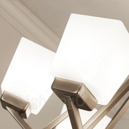 6 świateł chromowana lampa wisząca do wnętrz nowoczesny żyrandol oświetlenie domowe wiszące lampy oprawy z kloszami szklanymi