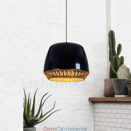 1-punktowa nowoczesna lampa wisząca z czarnym, białym, czerwonym i niebieskim kloszem 1-punktowa nowoczesna lampa wisząca z czarnym, białym, czerwonym i niebieskim kloszem