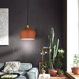 1 Światło Nowoczesna Współczesna Lampa Wisząca Lampa Wisząca z Białym Czerwono-Niebieskim Kloszem