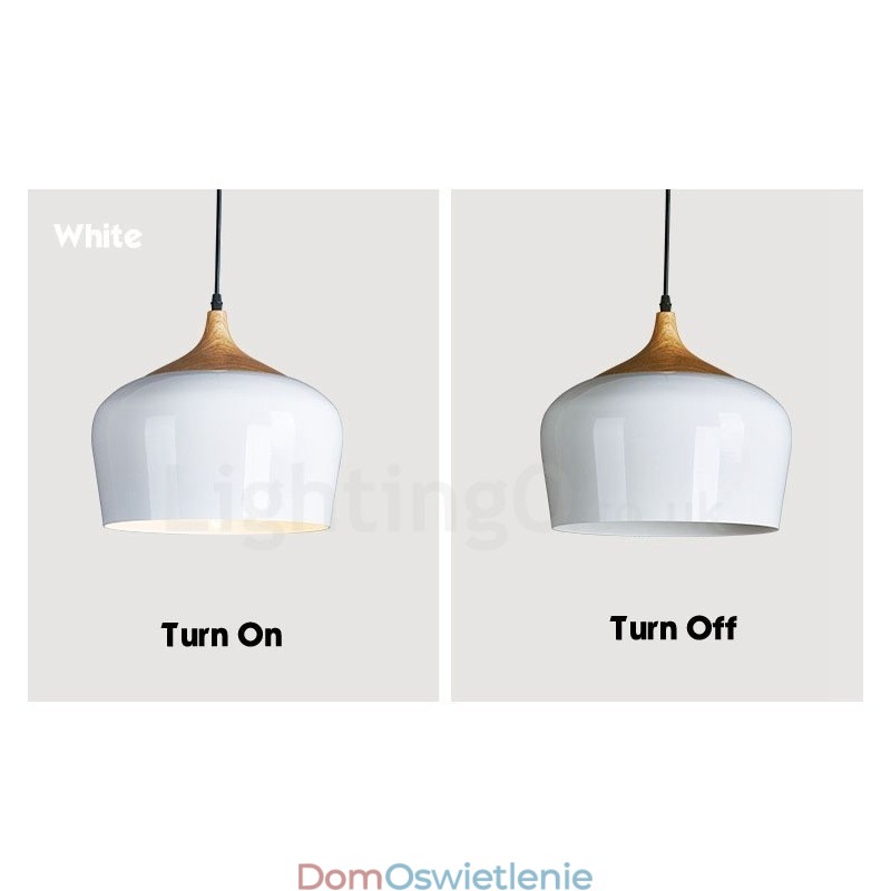 1 Światło Nowoczesna Współczesna Lampa Wisząca Lampa Wisząca z Białym Czerwono-Niebieskim Kloszem