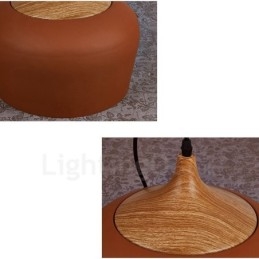 1 Światło Nowoczesna Współczesna Lampa Wisząca Lampa Wisząca z Białym Czerwono-Niebieskim Kloszem