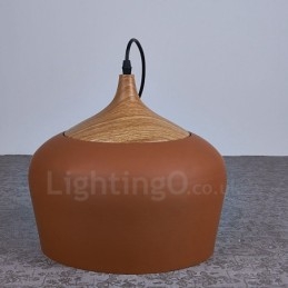 1 Światło Nowoczesna Współczesna Lampa Wisząca Lampa Wisząca z Białym Czerwono-Niebieskim Kloszem