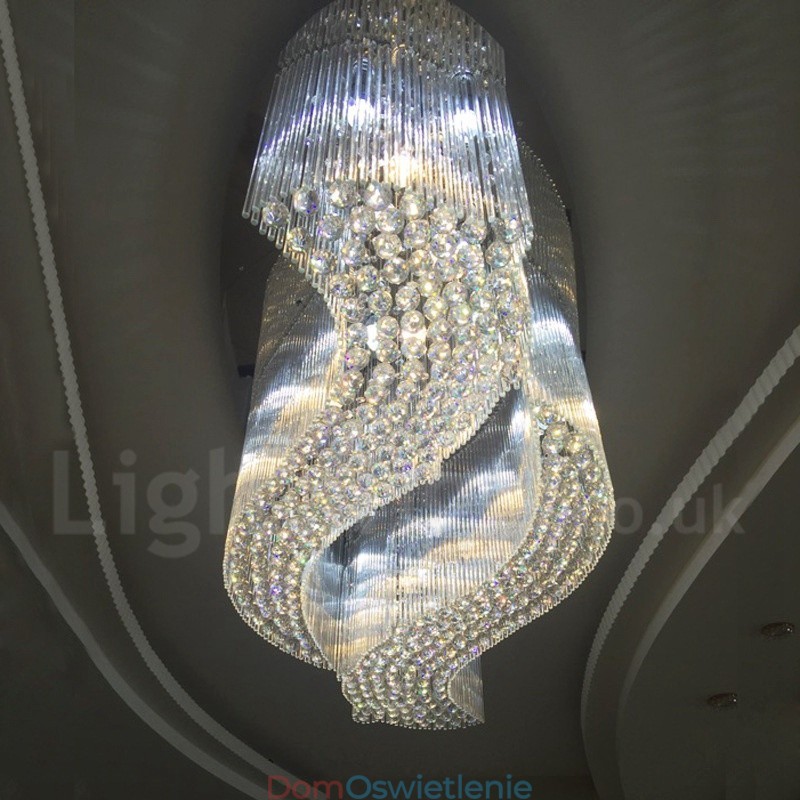 Nowoczesna lampa sufitowa K9 Crystal wisząca do wnętrz żyrandol oświetlenie lampy oprawy
