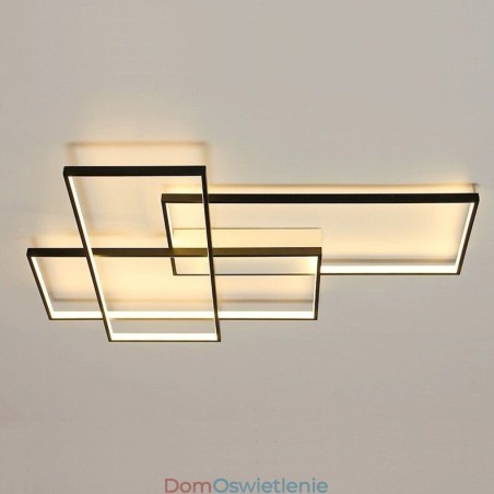 Nowoczesna współczesna aluminiowa lampa sufitowa do montażu na ścianie z pilotem do ściemniania w salonie i sypialni Nowoczesna współczesna aluminiowa lampa sufitowa do montażu na ścianie z pilotem do ściemniania w salonie i sypialni