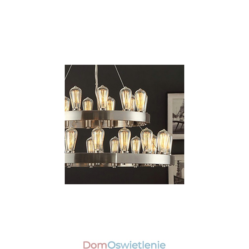 Żyrandol metalowy w stylu vintage mini chromowany