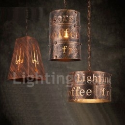 1 Światło Retro Vintage Wisząca Lampa Cafe House Wisząca Lampa