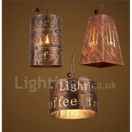 1 Światło Retro Vintage Wisząca Lampa Cafe House Wisząca Lampa