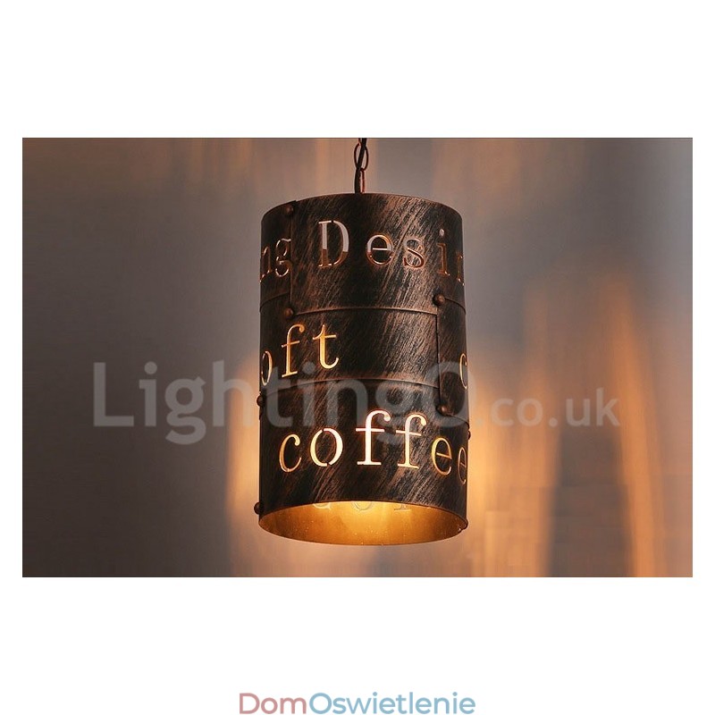 1 Światło Retro Vintage Wisząca Lampa Cafe House Wisząca Lampa