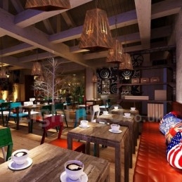 1 Światło Retro Vintage Wisząca Lampa Cafe House Wisząca Lampa