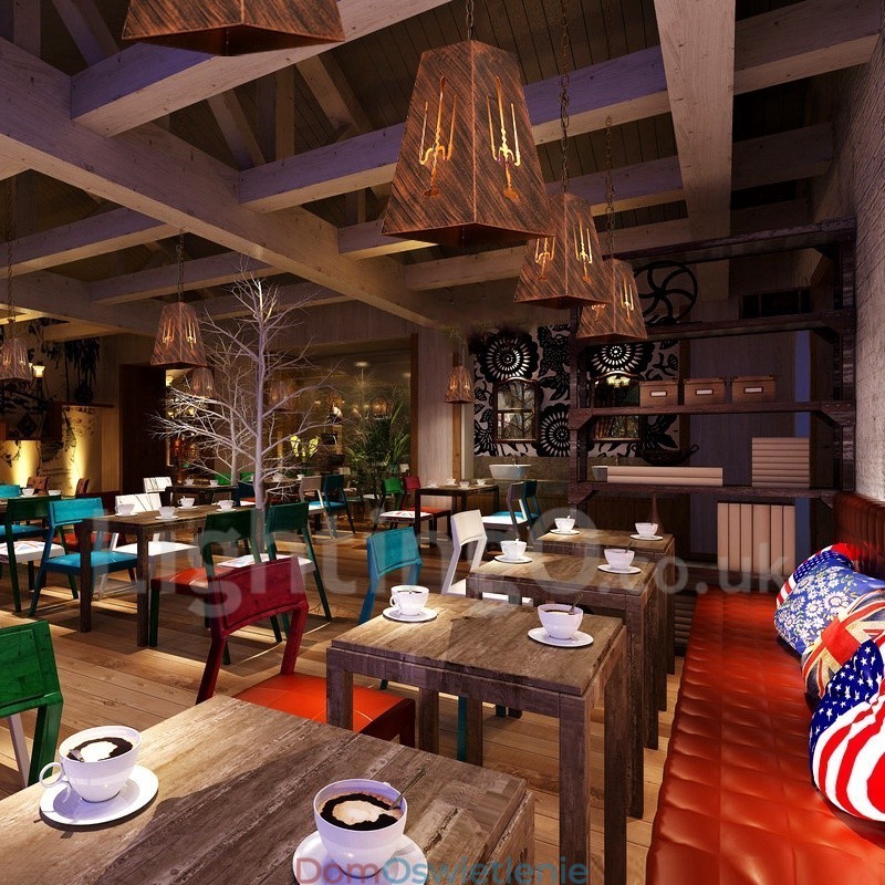 1 Światło Retro Vintage Wisząca Lampa Cafe House Wisząca Lampa