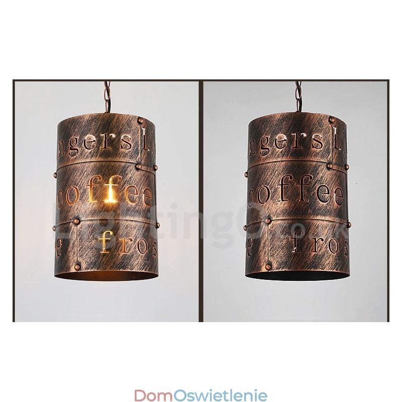 1 Światło Retro Vintage Wisząca Lampa Cafe House Wisząca Lampa