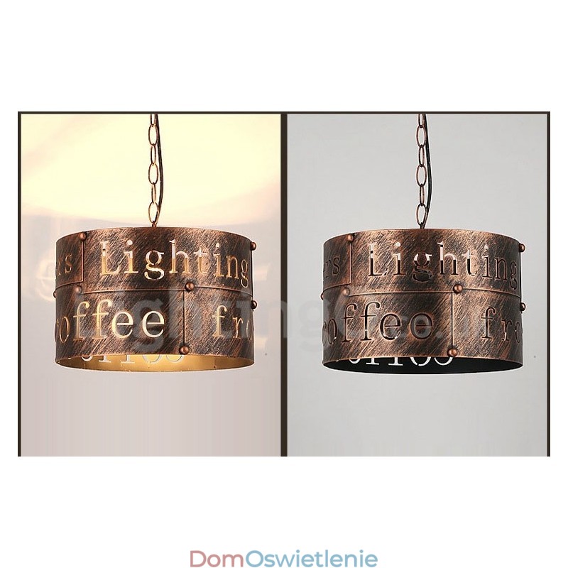 1 Światło Retro Vintage Wisząca Lampa Cafe House Wisząca Lampa